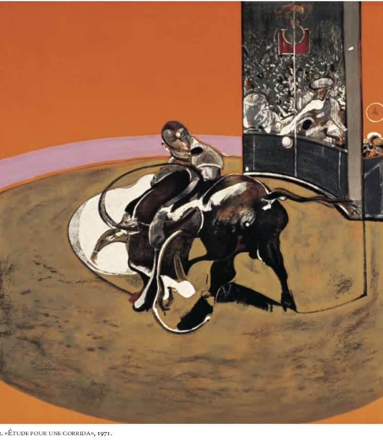 Thumbnail for the post titled: Reason Crushed by the Infernal Dance: Bacon’s Study for a Bullfight No. 1 (c.1969).